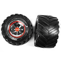 2 Rear Wheels for Carrera Inferno 140003 CARRERA R/C