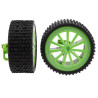 2 Front Wheels for Carrera Magic Green 162051 370510101