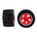 2 Front Wheels Carrera Red Tornado 180110 CARRERA R/C