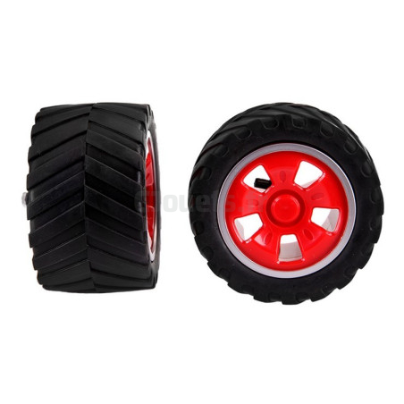 2 Front Wheels Carrera Red Tornado 180110