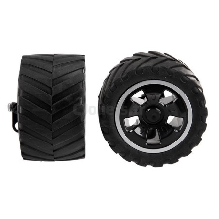 2 Front Wheels Carrera Black Enforcer 180109