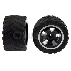 2 Rear Wheels Carrera Black Enforcer 180109 370510061