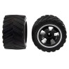 2 Rear Wheels Carrera Black Enforcer 180109 370510061