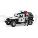 Jeep Wrangler Unlimited Rubicon Police Avec Personnage Bruder 02526 BRUDER