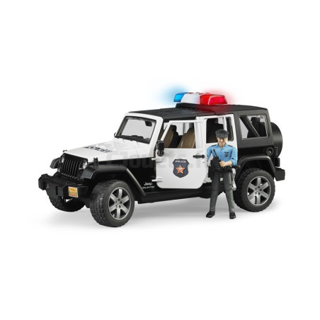 Jeep Wrangler Unlimited Rubicon Police With Bruder Character 02526