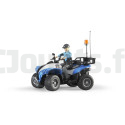 Quad Police Avec Personnage Bruder 63010 BRUDER