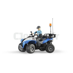 Quad Police Avec Personnage Bruder 63010 63010