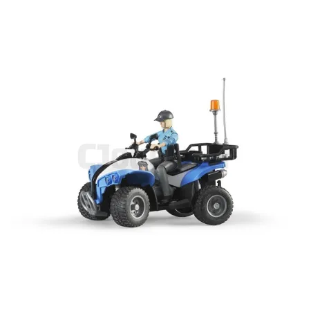 Quad Police Avec Personnage Bruder 63010 BRUDER