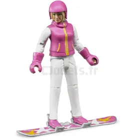 Femme En Snowboard Avec Accessoires - BRUDER - 60420 BRUDER