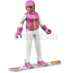 Woman In Snowboard With Accessories - BRUDER - 60420 60420