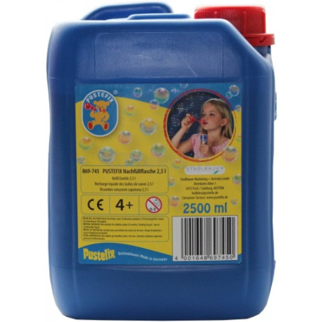 Liquide bulles de savon 2.5L Pustefix