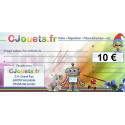 Chèque cadeau 10€ Cjouets