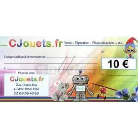 Cheque regalo de 10 euros para Cjouets