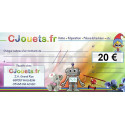 Chèque cadeau 20€ Cjouets