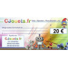 Chèque cadeau 20€ Cjouets CHEQ20