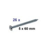 Screw 60 mm for Portico Smoby Himalaya 506200 53533765