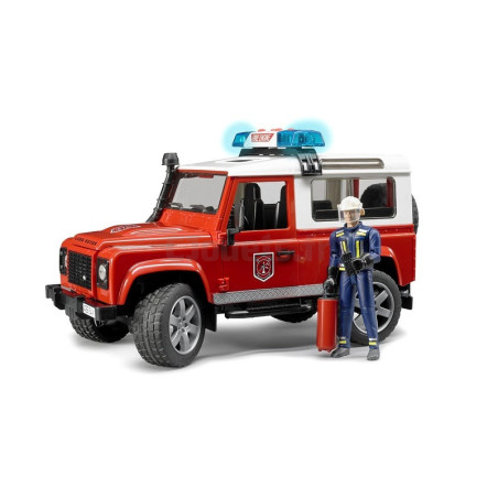 Land Rover Defender Feuerwehrmann Bruder 02596