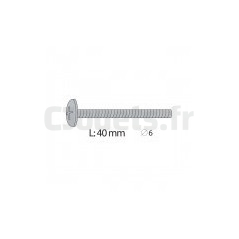 6x40 mm screw for Smoby Portico 9180157