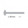 6x40 mm screw for Smoby Portico 9180157