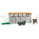 Livestock trailer + cow Bruder 02227 BRUDER