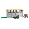 Livestock trailer + cow Bruder 02227 02227