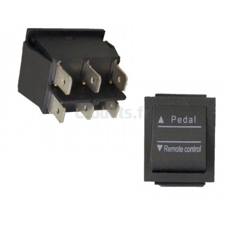 Manual or 6-way remote control mode switch