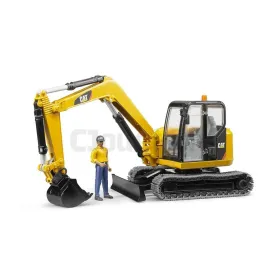 Pelleteuse Caterpillar Avec Personnage Bruder 02466 BRUDER
