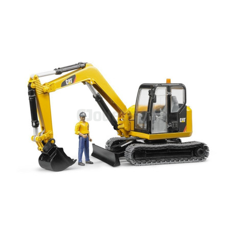 Caterpillar Excavator With Bruder Character 02466