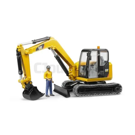 Pelleteuse Caterpillar Avec Personnage Bruder 02466 BRUDER