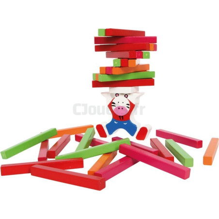 Wooden balance tower "Zebra" 5822