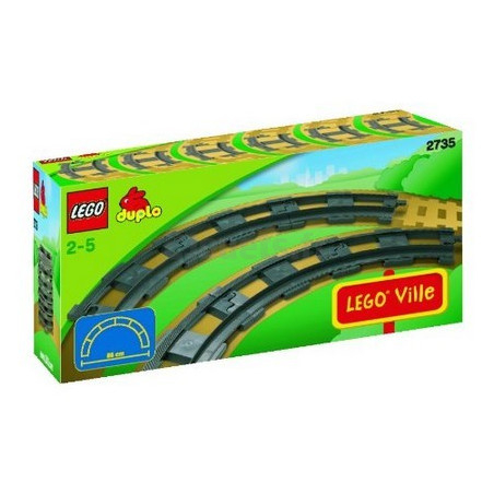 6 Duplo 2735 Curved Tracks