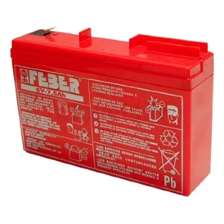 Batterie 6 Volts 7.5 Ah Feber FEBER