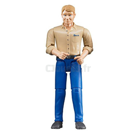 Figurine Homme Blond - BRUDER - 60006