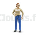 Chestnut woman figurine - BRUDER - 60408 BRUDER