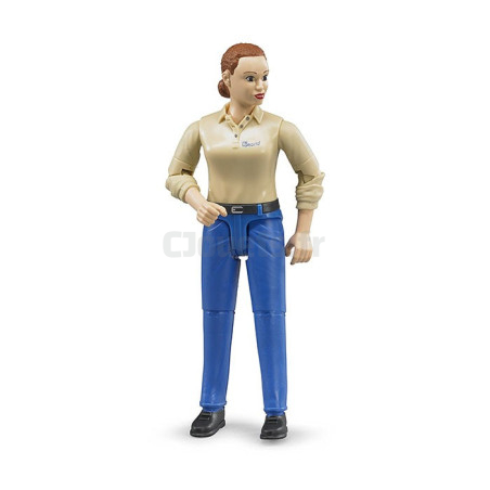 Chestnut woman figurine - BRUDER - 60408