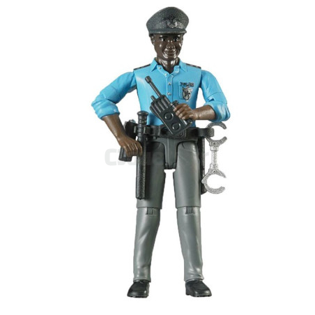 Color Policeman with Accessories - BRUDER - 60051