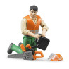 Lumberjack figurine with forestry accessories - BRUDER - 60030 60030