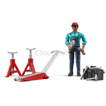 Mechanic set with figurine and accessories - BRUDER - 62100