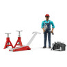 Mechanic set with figurine and accessories - BRUDER - 62100 62100