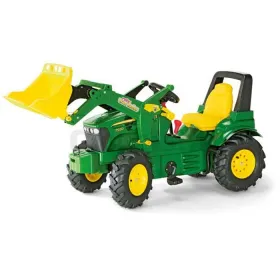 John Deere 7930 traptractor met banden, twee versnellingen, schop...