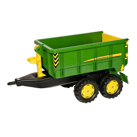 Trailer Rollycontainer John Deere double axles Rolly Toys 125098