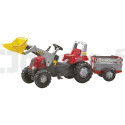 Rolly Junior RT with front shovel and Rolly Toys trailer 811397 ROLLY-TOYS