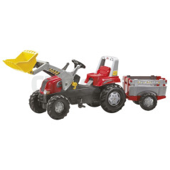 Rolly Junior RT with front shovel and Rolly Toys trailer 811397 811397