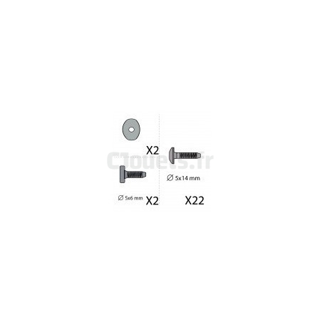 Smoby foosball screw kit