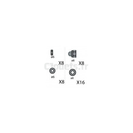 Smoby foosball screw kit