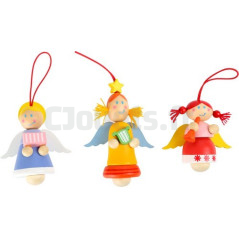 Wooden angel to hang 10126