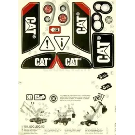 Kit Adhésif pour Pelleteuse CAT Rolly Toys ROLLY-TOYS