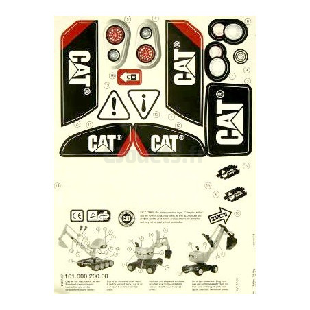 Rolly Toys CAT Excavator Adhesive Kit