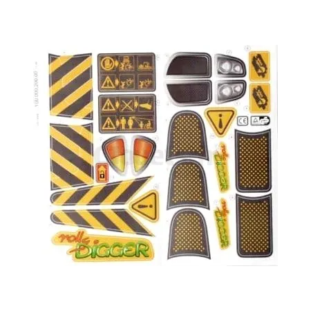 Kit Adhésif pour Pelleteuse DIGGER Rolly Toys ROLLY-TOYS