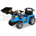 Electric Backhoe Tractor For Children 12 Volts Blue